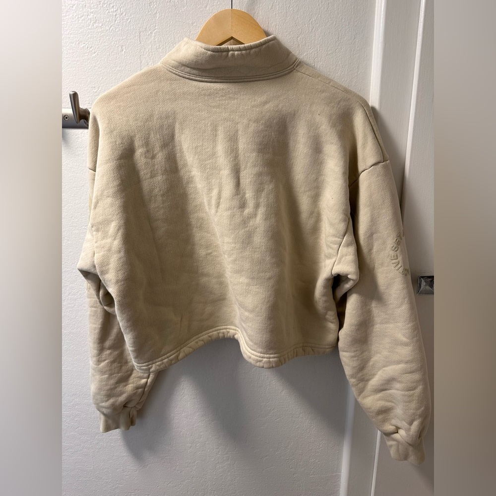 Setactive Oatmilk Offwhite Half Zip Sweatshirt - image 2